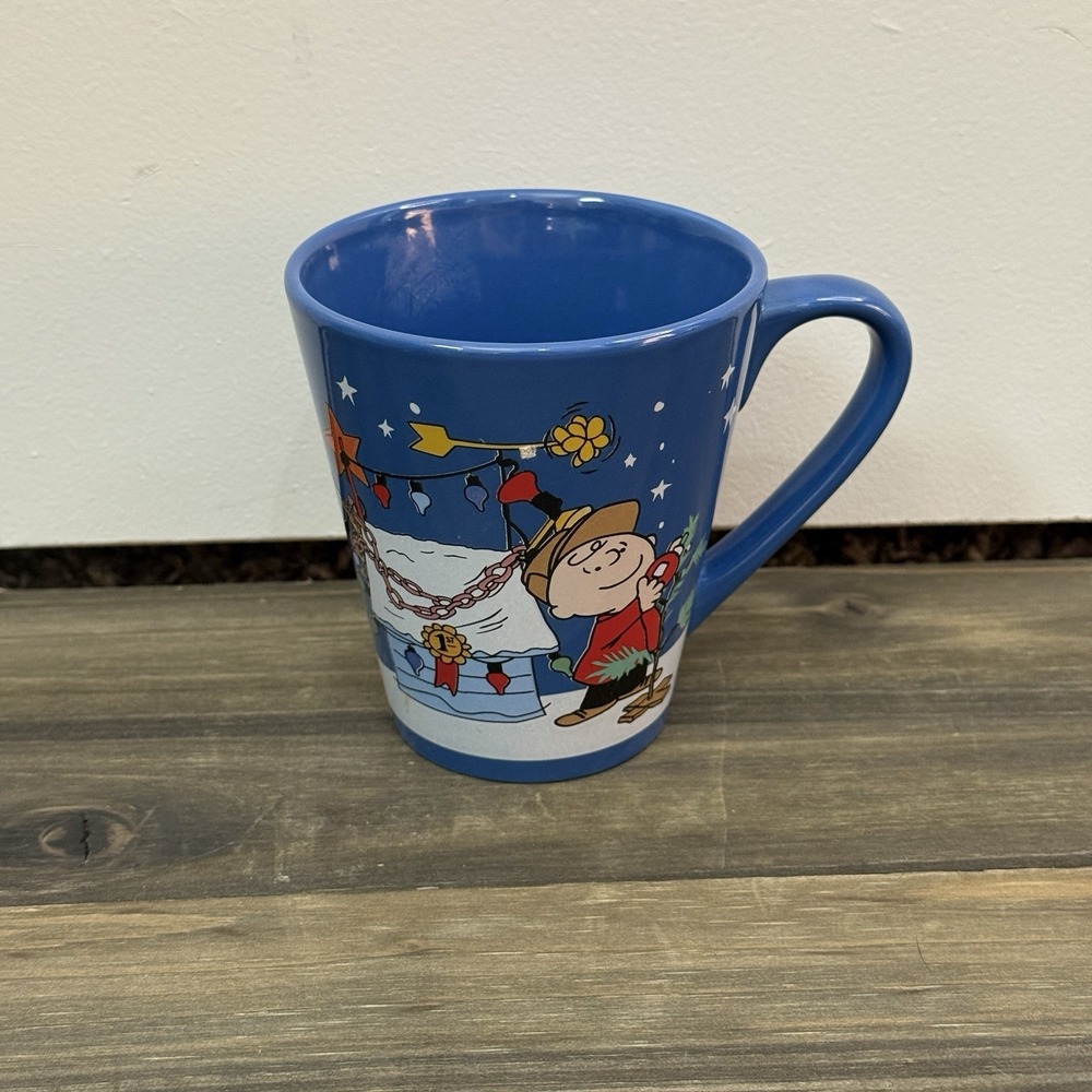 Charlie Brown Christmas Mug Blue 2016 Zak!‎ Designs Peanuts